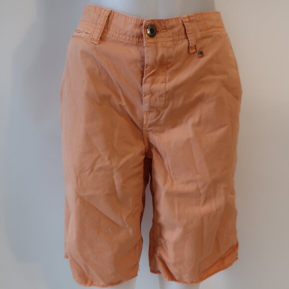 Mens Paperbacks Pale Orange Flat Front Bermuda Shorts 34 - Picture 1 of 7